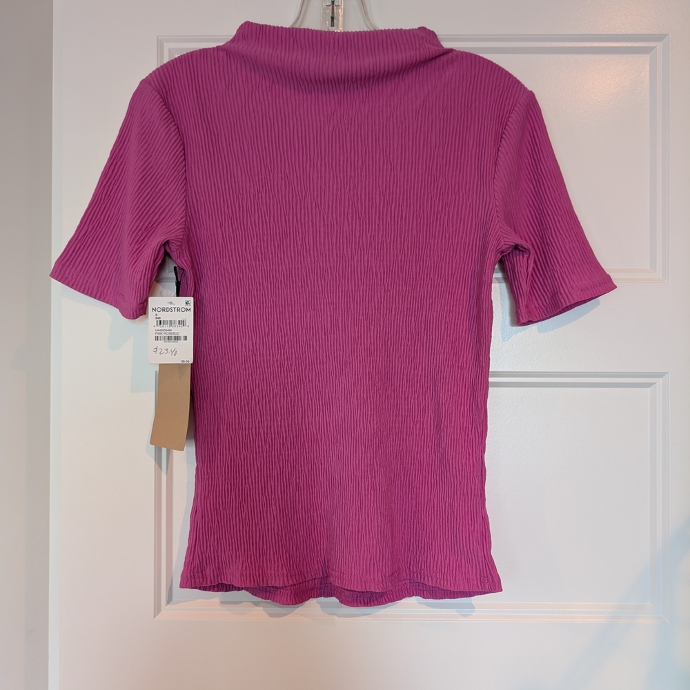 Halogen Magenta Short Sleeve Top - Picture 3 of 5